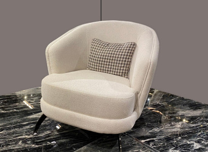 Designer Club Lounge Armchair beige Luxury Relax for Living room